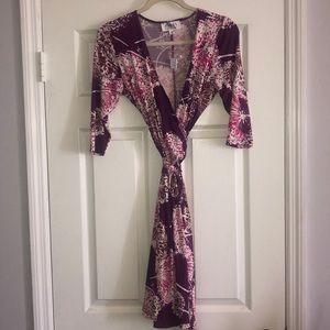 Nikki poulos faux wrap dress